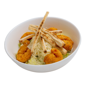 Caesar salad with shrimps