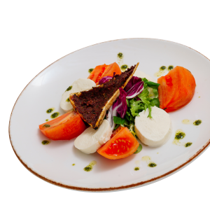 Caprese salad with mozzarella