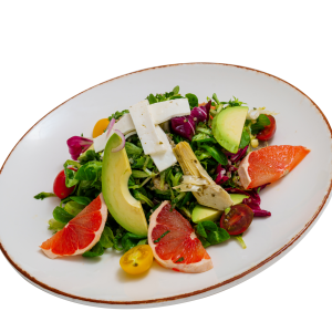Salad with quinoa and avocado