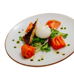 Caprese salad with burrata